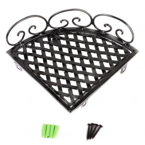 Hjlian Etagere De Rangement Murale En Fer Pour Salle De Bain, Forme Triangulaire - Neuf