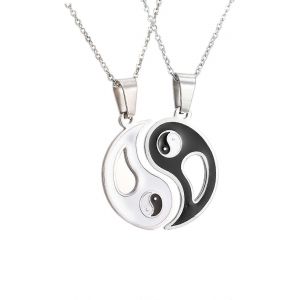 Colliers Assortis Tai Chi Pour Couples Et Amiti&eacute; - Colliers Pendentifs En Argent Pour Hommes Et Femmes - Neuf