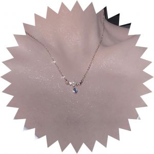 Kal-Collier Boho Saphir Cristal Choker Collier Saphir Teardrop Bleu Collier Choker Vintage Cristal Strass Collier Saphir Waterdop Pendentif Pierres Précieuses Bijoux Pour Femmes Et Filles - Neuf