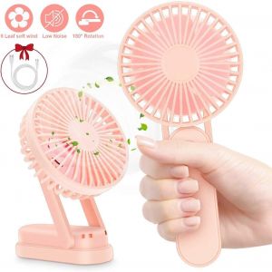 Ventilateur portable Mini ventilateur portable Ventilateur électrique USB avec batterie rechargeable de 3000mAh,ventilateur pliable facile à transporter,pour la maison,le bureau,les voyages et l'extér - Neuf