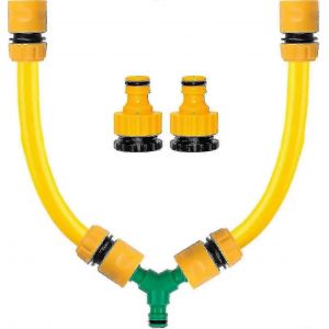 Connecteur de tuyau de robinet mélangeur,mélanger facilement de l'eau chaude froide,connecteur rapide d'extrémité de tuyau,connecteur de robinet fileté 2 en 1,connecteur de séparateur en Y,tuyau de ro - Neuf