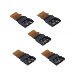 Lot De 5 Adaptateurs De Carte M&eacute;moire Micro Sd Tf, Lecteur De Carte Micro Sd Tf M&acirc;le Vers Femelle Pour Voiture, Gps, T&eacute;l&eacute;phone - Neuf