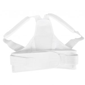 Ceinture Correctrice De Posture Respirante, Soutien De La Colonne Vertebrale, Du Dos Et Des Epaules, Pour Hommes Et Femmes, Blanc, M - Neuf