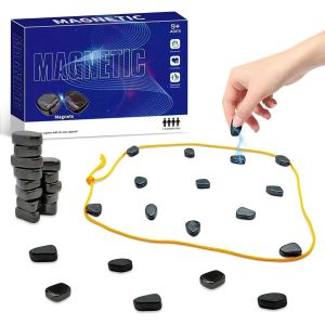 Eryi-Jeu Aimant Magnetic, Portable Jeux Aimants Magnetique, Échiquier Magnétique, Société De Table, Pour Fête, Réunions Familiales, Camping - Neuf