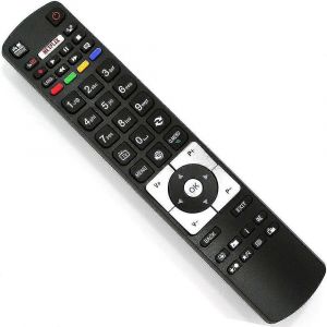 Nouvelle t&eacute;l&eacute;commande de remplacement pour la t&eacute;l&eacute;commande Hitachi Tv Rc5118 avec Netflix Youtube Pour tous les t&eacute;l&eacute;viseurs Hitachi Telefunken - Aucune configuration n'est n&eacute;cessaire - Neuf