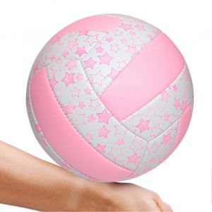 Ballon De Volley-Ball De Sable, Pvc, Taille 5, Volley-Ball D'entra&icirc;nement, Design Elastique, Equipement Sportif Pour Femmes, Hommes, Jeunes, Filles Et Etudiants. - Neuf