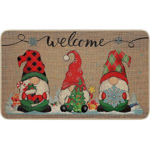Tapis de porte antid&eacute;rapant de No&euml;l pour une utilisation int&eacute;rieure et ext&eacute;rieure 40x60cm - Neuf