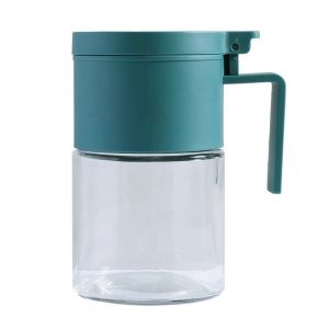 Pots &Agrave; &Eacute;pices En Verre Herm&eacute;tiques Avec Cuill&egrave;re Et Couvercles Pots De Conservation D'assaisonnement Transparent Vert,300ml - Neuf