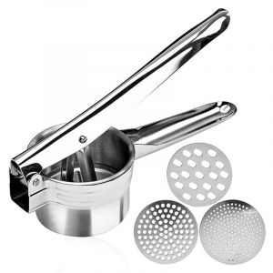 Presse-purée manuel, avec 3 disques interchangeables - Neuf