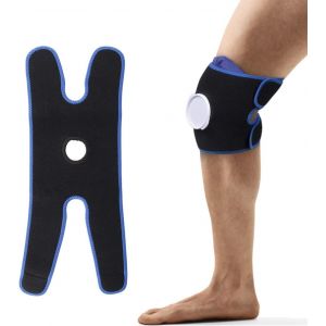 Xekal-Genouillère Bande Double Sangle Pour Poche À Glace Ajustable,Thérapie Par Le Froid Et Le Chaud Pour Genou Et Coude (La Poche À Glace N'est Pas Incluse) Hg218 - Neuf