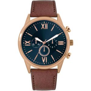 Montre Classique Pour Homme Avec Bracelet En Cuir-Montre &Agrave; Quartz Classique Moderne-Facile &Agrave; Lire-Pour Homme D'affaires Et D&eacute;contract&eacute;-Minimaliste.[J200] - Neuf
