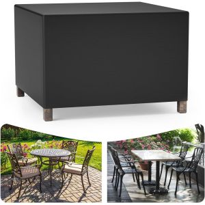 Housse Imperm&eacute;able Pour Meubles De Jardin - 125 X 63 X 74 Cm - Pour Ext&eacute;rieur, Table Rectangulaire Et Chaise En Rotin - Neuf