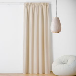 Rideau Occultant Galon Fronceur Effet Chin&eacute; - Neuf