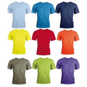 Lot 9 Maillots Sports - Running - Manches Courtes - Homme - Multicolores - Neuf