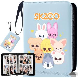Stray - Photocard Binder Skz - Noir - Album De 400 Cartes À Collectionner - 400 Pochettes -Photocards Holder Cadeaux Kpop Merch Pour Stay - Neuf