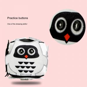 Jouet De D&eacute;s Hibou Forme D&eacute;veloppement Pr&eacute;coce Jouet De D&eacute;s En Tissu Pour B&eacute;b&eacute; Doux Pour La Peau Pour Kindergarten_Black Blanc - Neuf