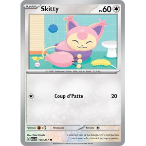 Carte Pok&eacute;mon - Skitty - 165/217 - H&eacute;ros Transcendants - Neuf