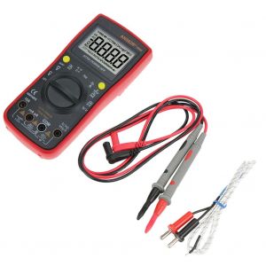 Multimetre numerique ANENG AN882B+, tension CC/CA, courant, resistance (rouge) - Neuf