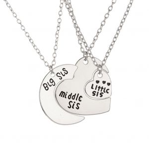 Collier Chaine Clavicule A Motif D'amour, Style Simple Et Tendance Pour Femme (Argent) - Neuf
