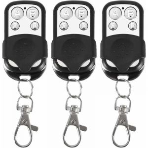 Lot de 3 télécommandes universelles pour la porte Automatique de la fréquence de 433,92 MHz à Code Fixe, 4 Boutons permettant de contrôler jusqu'à 4 Portes - Neuf