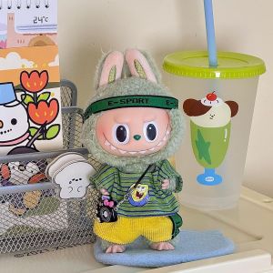 KALANKA-Vêtements de poupée en Peluche pour La-buubu, La-buubu Poupées Vêtements, La-buubu Poupées Pull À Capuche, Tenue Stylée La-buubu, S'applique à 17 cm La-buubu Plush Doll (C) - Neuf