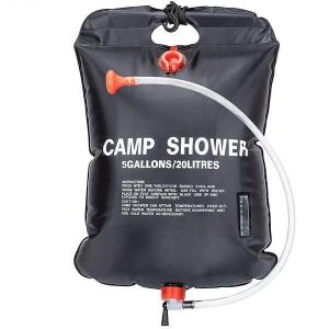 Douche solaire portable pour l'ext&eacute;rieur - Douche de jardin et de camping de 5 gallons avec d&eacute;bit r&eacute;glable et conception durable - Neuf