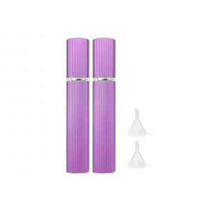 Lot de 2 flacons vaporisateurs de parfum de voyage rechargeables de 12 ml, violets - Neuf