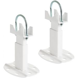 Paire de fixations au sol pour radiateurs en aluminium, avec une capacit&eacute; de charge allant jusqu'&agrave; 200 kg par fixation. Syst&egrave;me anti-d&eacute;crochage avanc&eacute; pour une s&eacute;curit&eacute; maximale. - Neuf