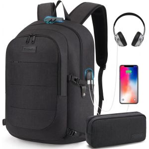 Sac A Dos Ordi Portable College Homme Et Femme,Sac &Agrave; Dos Ordinateur Voyage Impermeable Antivol Avec Port De Usb Et Serrure Convient Aux Notebook De 15,6-17,3 Pouces - Neuf