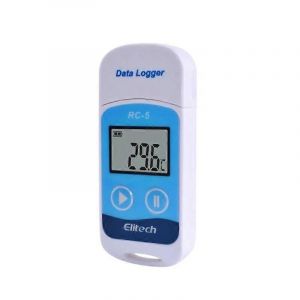 ELitech RC-5 Enregistreur de données de température USB numérique de haute précision pour le stockage en entrepôt Laboratoire de transport frigorifique - Neuf