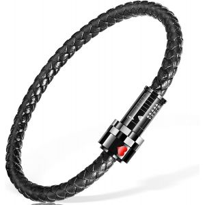 Eryi-Bracelet Homme Cuir, Bracelets Guitare Homme, Multi Tissé Bracelet, Fermoir Magnétique Acier Inoxydable, D'accessoires De Mode Pour Homme, L'idée De Cadeaux Pour Hommes - Neuf