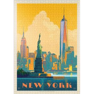 KASFL-Mypuzzle New York City: Skyline Glow,Vintage Poster-Premium 1000 Pièces Puzzle-Collection Spéciale Mypuzzle De Anderson Design Group - Neuf