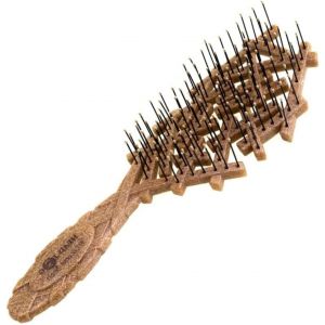 Meimie-19 Brosses À Cheveux Démêlantes En Coquille De Noix De Coco ¿ Brosses À Cheveux Pour Cheveux Secs Ou Mouillés. Brosse À Cheveux Douce Et Flexible Pour Femmes Et Hommes En Crème - Neuf