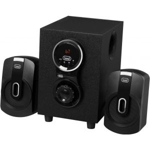 Avx 615 Bt Haut-Parleurs Amplifiés 30 W Avec Caisson De Basses Amplifié, Enceintes Sans Fil Avec Basse Réflexion, Haut-Parleurs 2.1 Avec Usb, Micro Sd, Aux-In, Rca, Mp3, Armoire En Bois De - Neuf