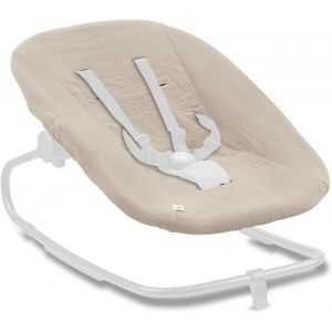Housse Transat Pour Siege Chaise Bebe Highchair Bouncer (Eco) (Non Compatible Avec Autres Mod&egrave;les), Coton, Avec &Eacute;lastique Et Fentes Pour Harnais 5 Points, Lavable &Agrave; 60&deg; - Vert Sauge - Neuf