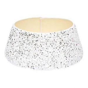 Jupe de sapin de No&euml;l &agrave; paillettes 2025, collerette de sapin de No&euml;l &agrave; montage rapide, habillage de base de sapin de No&euml;l scintillant, anneau de d&eacute;coration pour la maison - Neuf