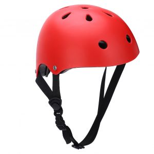 Casque De Securite Reglable Pour Enfant, Equipement De Protection Pour La Tete, Pour Le Cyclisme, Le Patinage, Le Ski, Les Sports De Plein Air, Rouge - Neuf