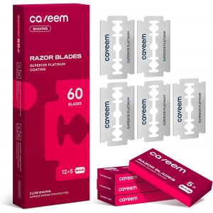 Letnerny-Lot De 60 Lames De Rasoir De Sécurité À Double Tranchant, Recharges De Rasoir De Rechange Pour Le Ra , Lames En Acier Inoxydable Pour Tous Les Rasoirs À Double Tranchant Standards - Neuf