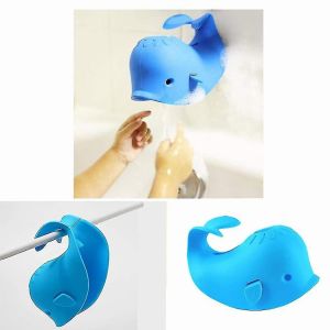 Couvercle De Robinet Baleine Bleue Pour B&eacute;b&eacute;, Mignon Et Souple, En Silicone, Pour La Baignoire, Protection De S&eacute;curit&eacute; Des Tout-Petits Et Des Blessures, Taille Universelle - Neuf