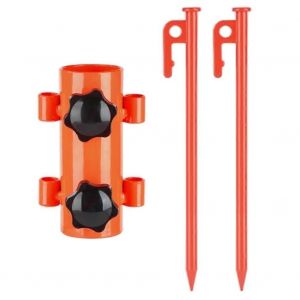 Auvent Canopy Pole Fixing Pipe Ground Holder Avec Clou De Sol - Neuf