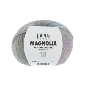 Fil À Tricoter En Laine Mérinos Magnolia - 100gr - Lang Yarns - Effet Dégradé Vivant. Color : 0007 Multicolore - Neuf