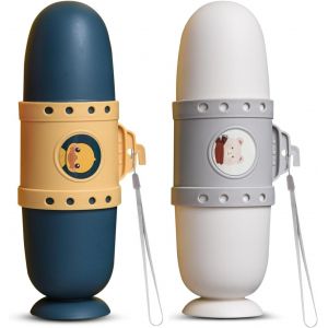 Etui Brosse A Dent Voyage Anti-Poussière, Boite Brosse A Dent Voyage Pour Enfants 2 Pièces - Neuf