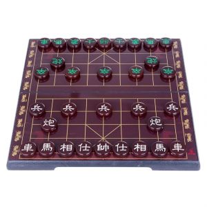 &Eacute;checs chinois portables (Xiangqi) Ensemble de jeu de soci&eacute;t&eacute; de voyage magn&eacute;tique Xiangqi traditionnel Jeux de strat&eacute;gie &eacute;ducatifs classiques - Neuf