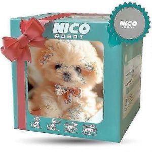Nico Robot Dog, mon chiot robot réaliste, une peluche interactive qui agit comme un vrai chiot-Blanc - Neuf