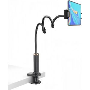 CFRY-Support Tablette avec col de Cygne de, Réglable - Support pour iPad Series/téléphone Portable, commutateur, Samsung Galaxy Tabs/etc, Longueur Totale de 98 cm (Noir) - Neuf