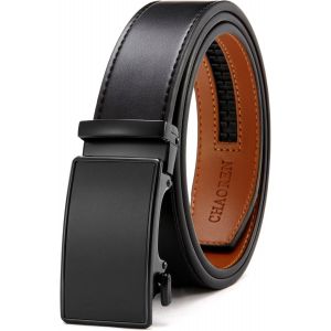 Cheng-Ceinture Homme,Avec Boucle À Cliquet Automatique, Ceinture De 35mm De Large, Taille Ajustable - Neuf