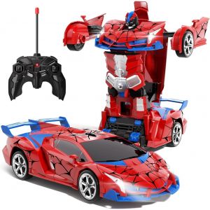 Kajgl-Voiture Telecommandé Enfant 3 4 5 6 7+Ans,2 En 1 Transformable Radiocommande Voiture Rc Spider Robots,Jouet Garçon Fille Enfant De 3 À 12 Ans,Cadeau Noel Pour Enfants,Cadeaux D'anniversaire - Neuf