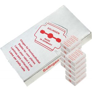 lames pour rabot &agrave; callosit&eacute;s de haute qualit&eacute; fabriqu&eacute;es en Allemagne 100 pi&egrave;ces - Neuf