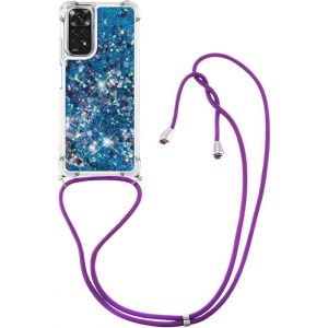 Coque Liquid Glitter (Sable Mouvant) Avec Cordon Réglable 1,5¿M Pour Redmi Note 12s 4g ¿ Tpu Transparent Protection Renforcée - Neuf