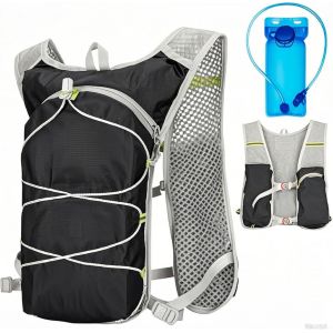 Subzonal-Gilet D'hydratation, Gilet Hydratation Running, Sac &Agrave; Dos Hydratation, Gilet D'hydratation De Course &Agrave; Pied, Sac &Agrave; Dos R&eacute;glable Trail Running Cyclisme Camping Avec Poche Hydratation 2 L - Neuf